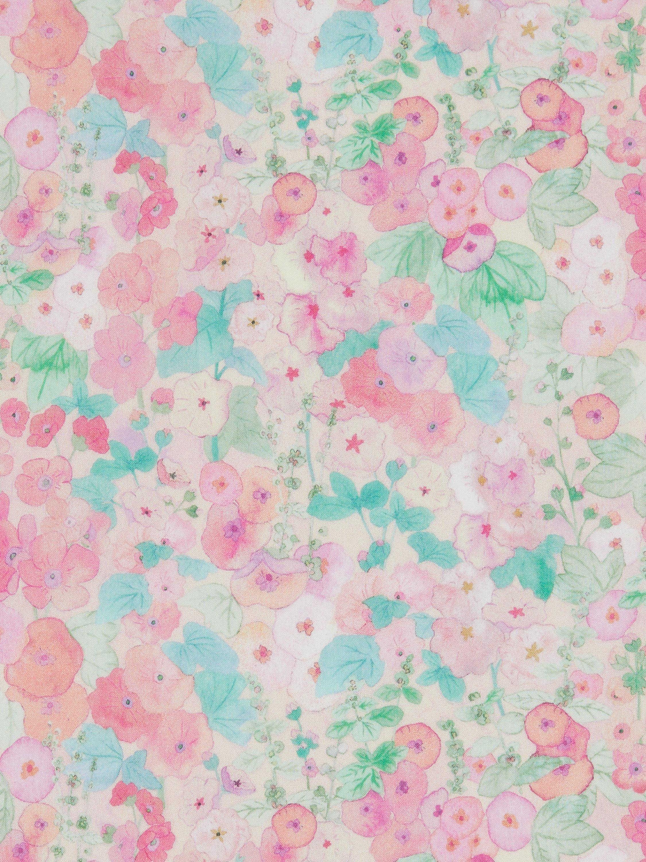 Liberty Fabrics Tana Lawn® Hollyhocks Fabric, Pink