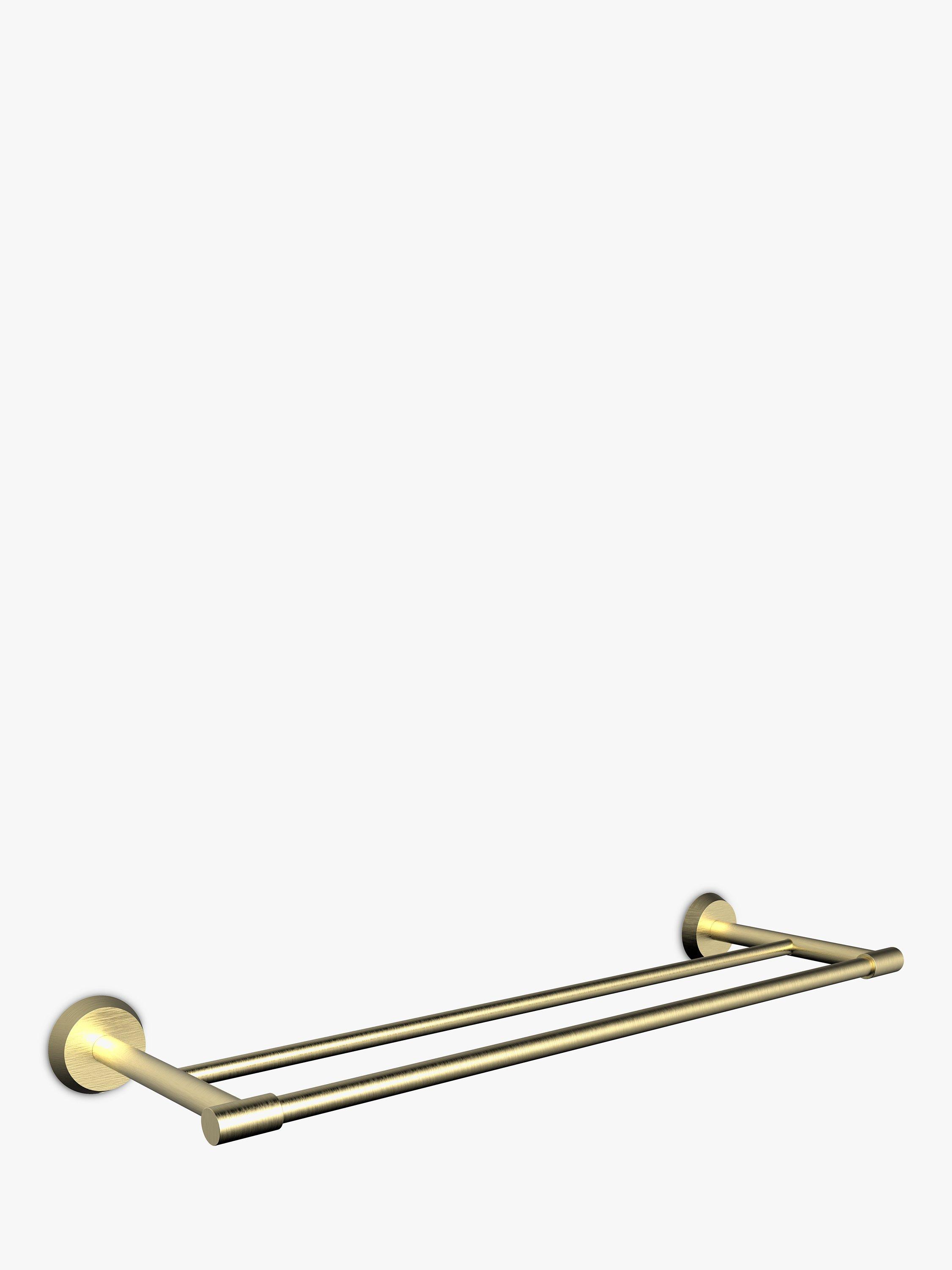 John Lewis Elegance Double Towel Rail Brushed Brass