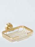 John Lewis Elegance Square Shower Basket, Brass