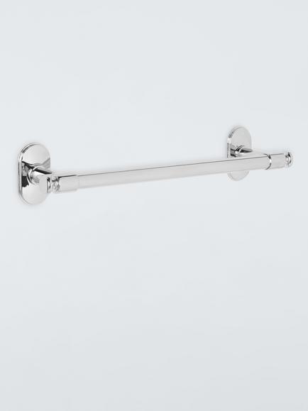 John Lewis Heritage Single Towel Rail, 32cm, Chrome