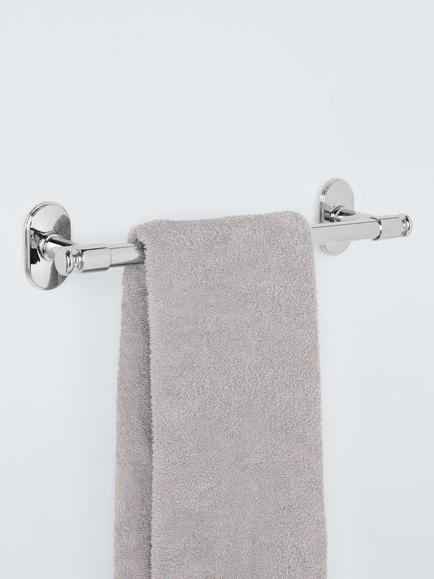 John Lewis Heritage Single Towel Rail, 32cm - view 2, Chrome