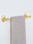 John Lewis Heritage Single Towel Rail, 32cm, Brushed Brass