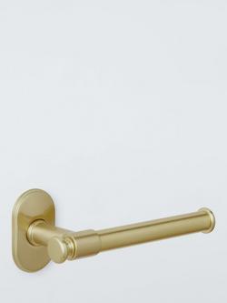 John Lewis Heritage Toilet Roll Holder, Brushed Brass, 