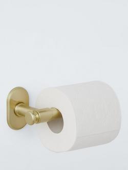 John Lewis Heritage Toilet Roll Holder, Brushed Brass - view 2, 