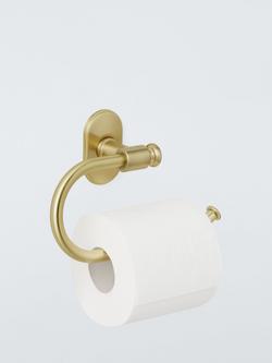 John Lewis Heritage Swing Toilet Roll Holder - view 2, Brass