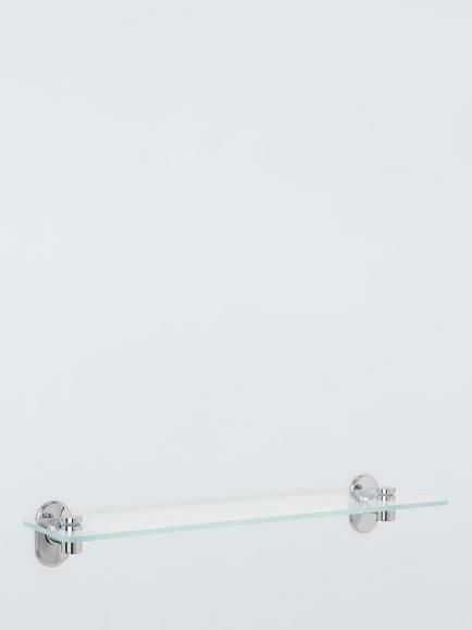 John Lewis Heritage Glass Shelf - view 2, Chrome