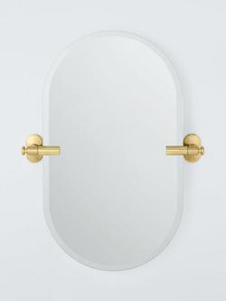 John Lewis Heritage Bathroom Mirror, Brushed Brass