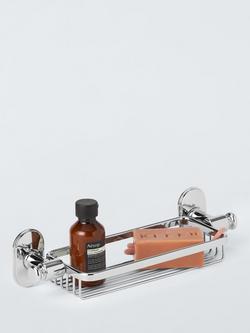 John Lewis Heritage Shower Basket - view 2, Chrome