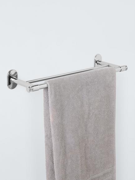 John Lewis Heritage Double Towel Rail - view 2, Chrome
