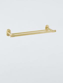 John Lewis Heritage Double Towel Rail, Brass