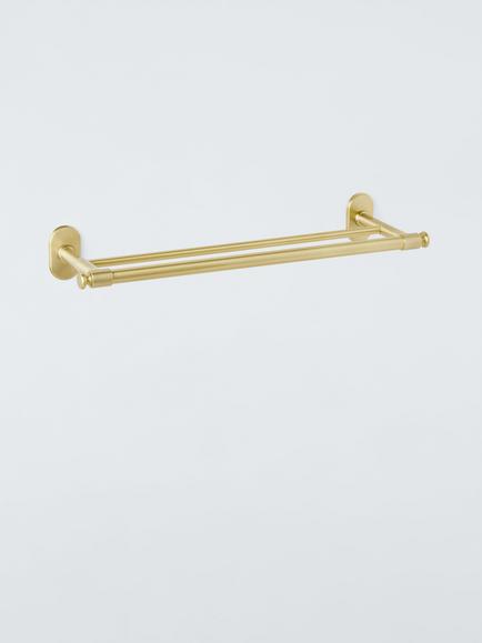 John Lewis Heritage Double Towel Rail, Brass