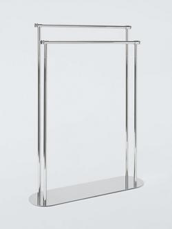 John Lewis Heritage Freestanding Double Towel Rail, Chrome