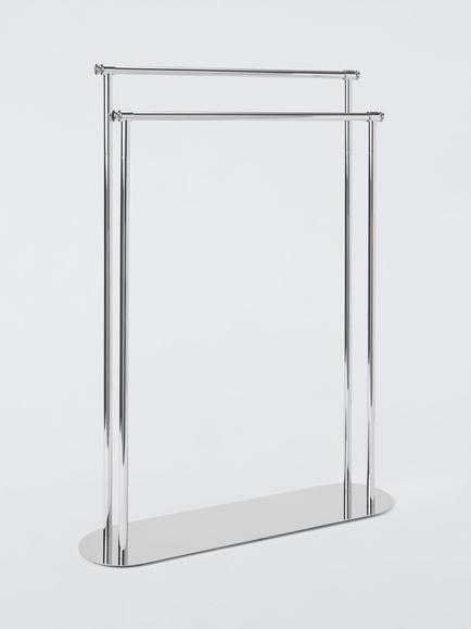 John Lewis Heritage Freestanding Double Towel Rail, Chrome