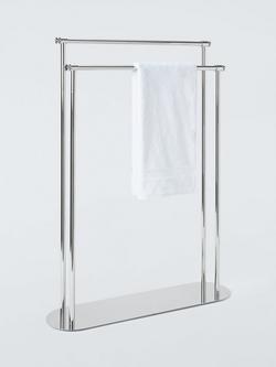 John Lewis Heritage Freestanding Double Towel Rail - view 2, Chrome