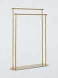 John Lewis Heritage Freestanding Double Towel Rail, Brass