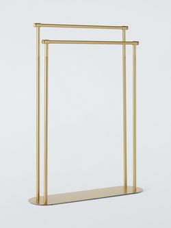 John Lewis Heritage Freestanding Double Towel Rail, Brass