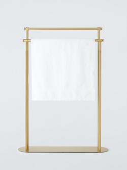John Lewis Heritage Freestanding Double Towel Rail - view 2, Brass