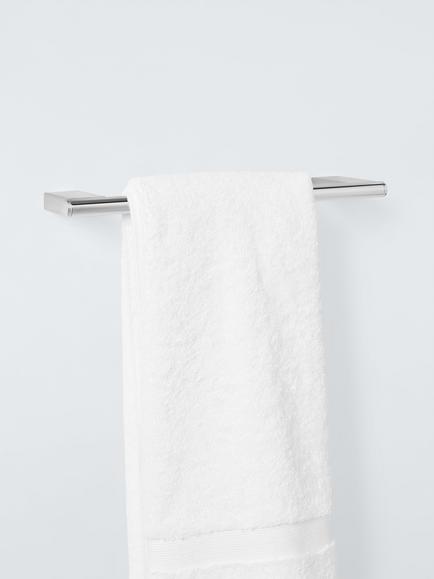 John Lewis Opus Single Towel Rail, 32cm - view 2, Chrome