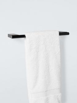 John Lewis Opus Single Towel Rail, 32cm - view 2, Black