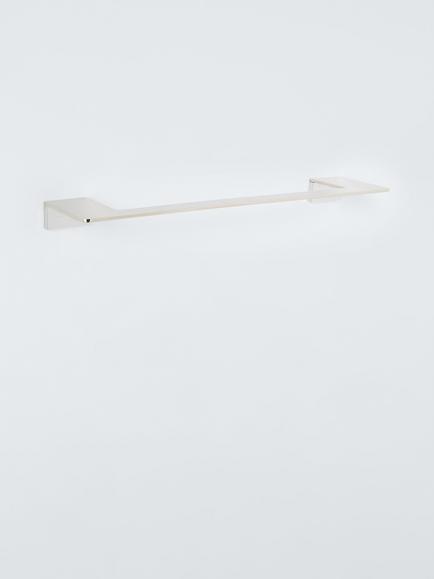 John Lewis Modernist Single Towel Rail, Silver, 
