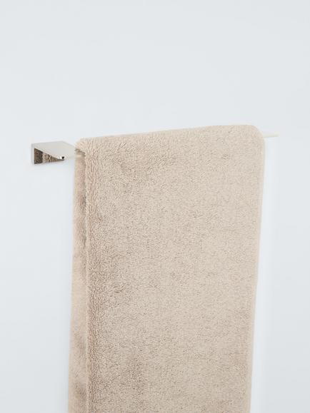 John Lewis Modernist Single Towel Rail, Silver - view 2, 