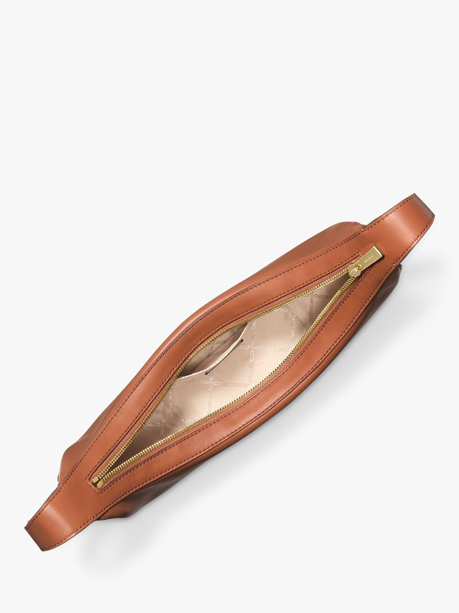 Product image 2 of 3, which shows Michael Kors Avra Leather Shoulder Bag, Luggage