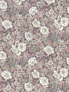 Rose & Hubble Rose Bush Cotton Poplin Fabric, Pink