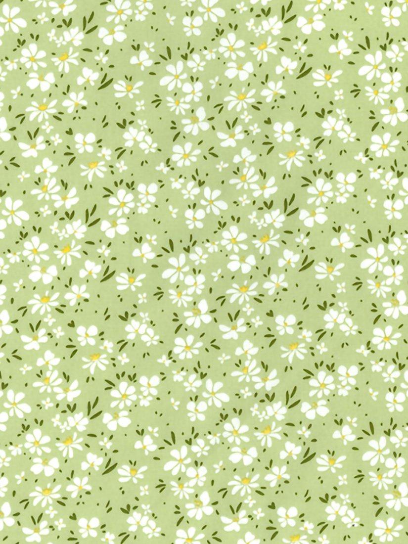 Rose & Hubble Daisy Cotton Poplin Fabric, Meadow