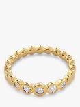 Monica Vinader Diamond Half Eternity Ring, Gold