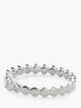 Monica Vinader Diamond Half Eternity Ring, Silver