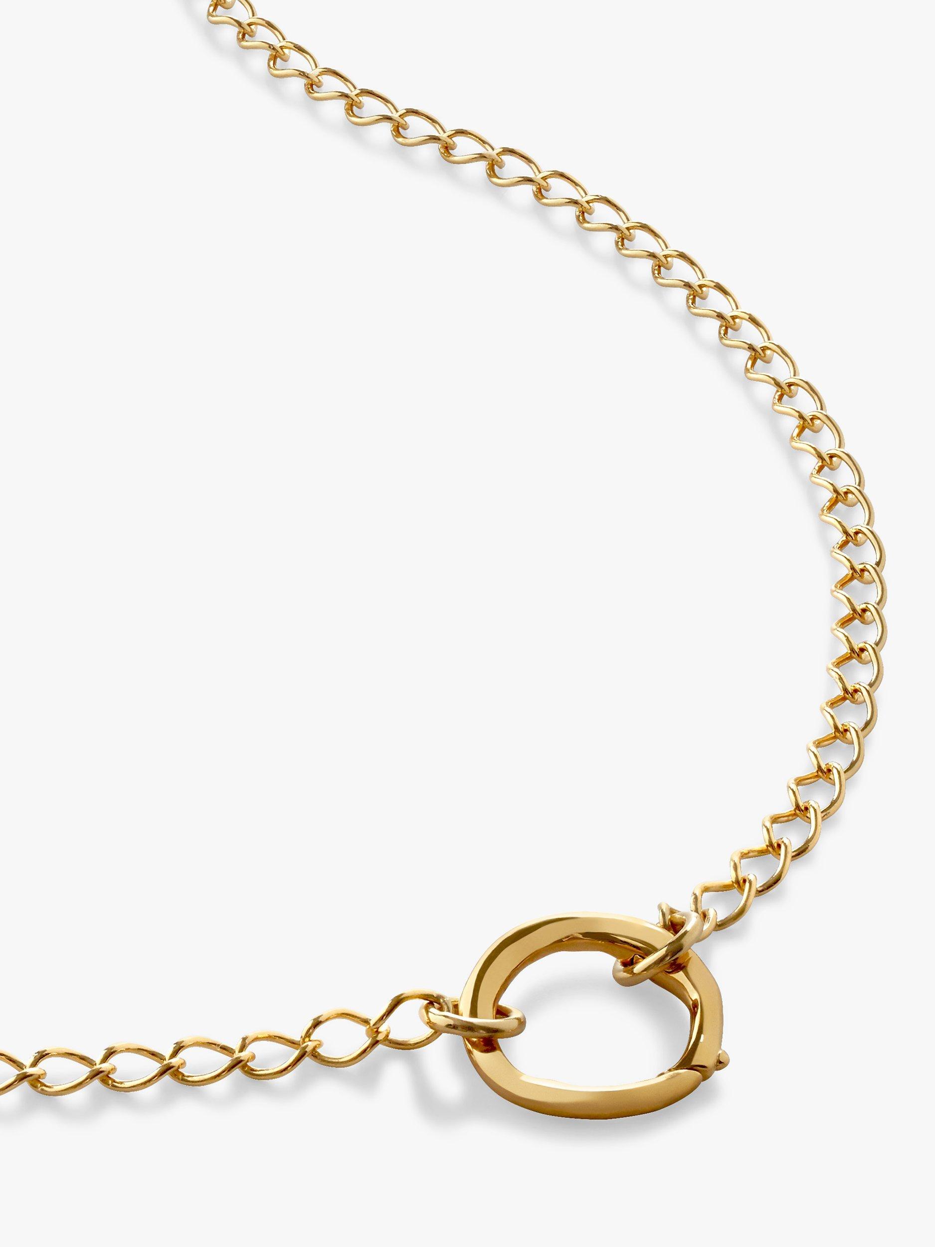 Product image 2 of 3, which shows Monica Vinader Capture Chain Necklace, Gold