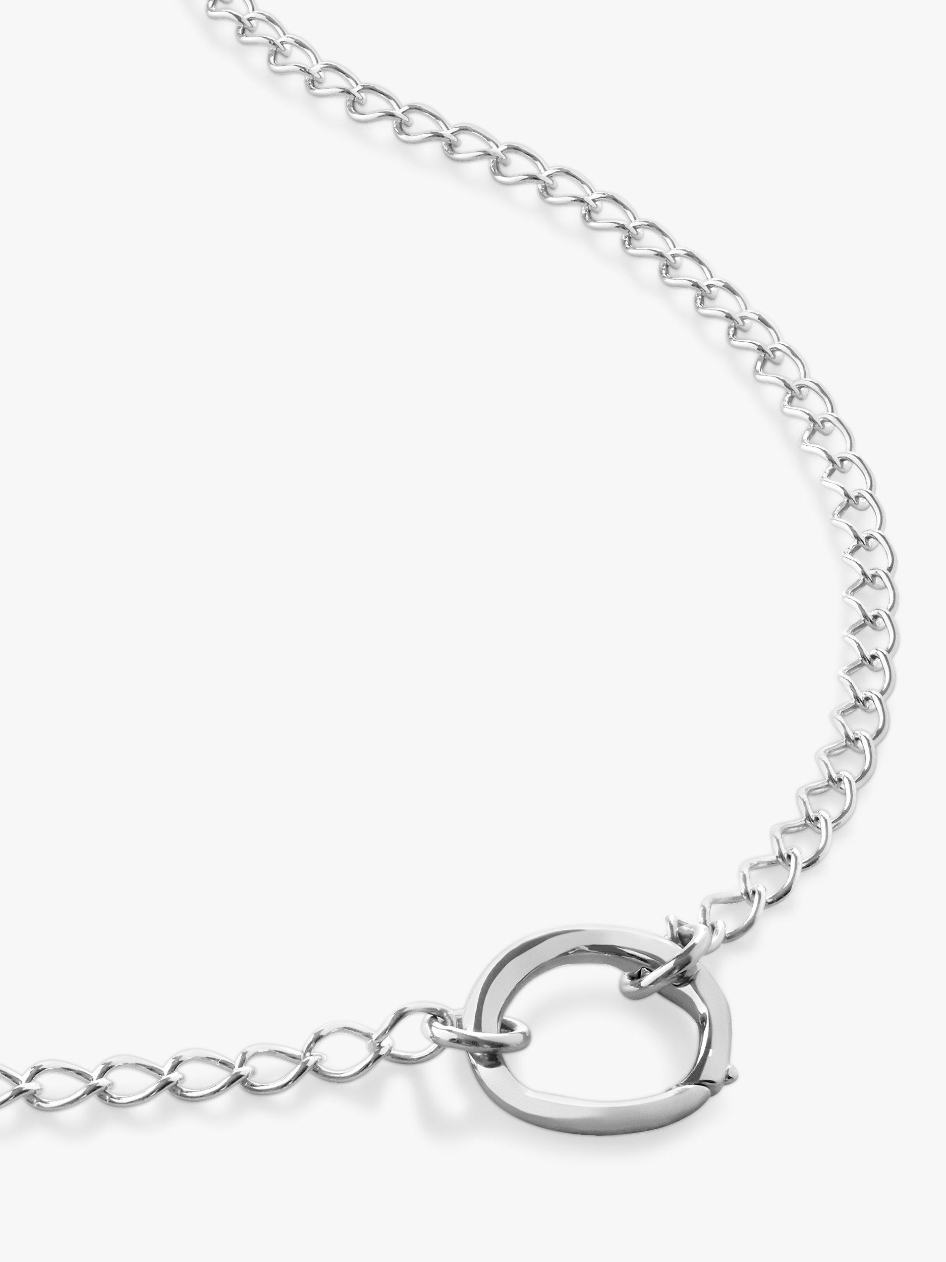Product image 2 of 3, which shows Monica Vinader Capture Chain Necklace, Silver