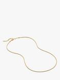 Monica Vinader Round Thin Snake Chain Necklace