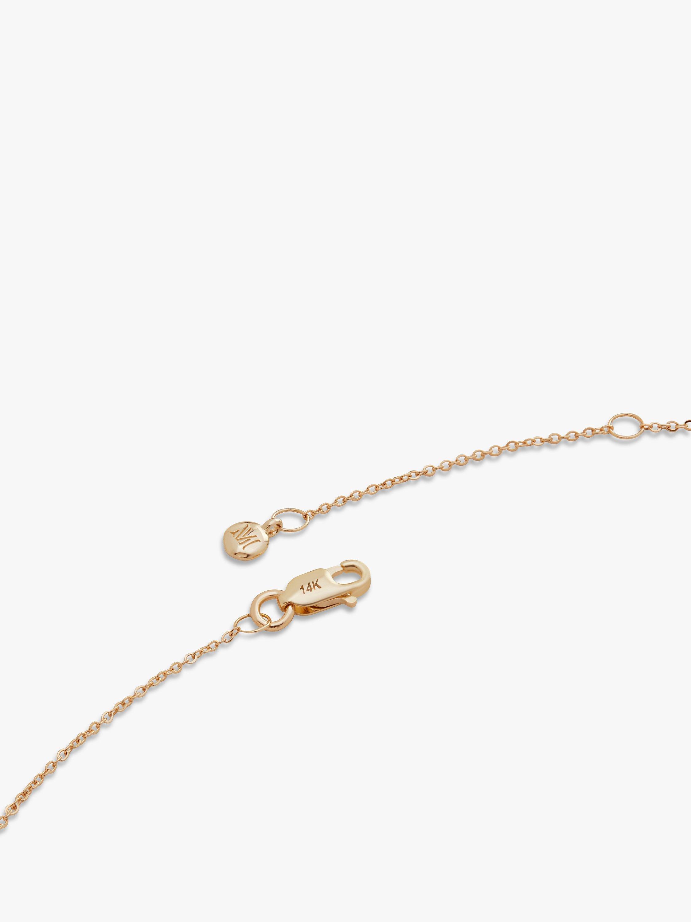 Product image 3 of 5, which shows Monica Vinader Diamond Necklace, Gold