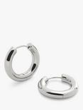 Monica Vinader Essential Click Small Hoop Earrings, Silver