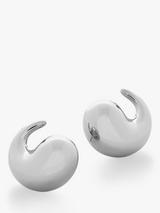 Monica Vinader Nura Wrap Stud Earrings, Silver
