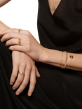 Monica Vinader Lab Grown Diamond Engravable Chain Bracelet, Gold