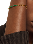 Monica Vinader Mini Baguette Chain Bracelet, Gold