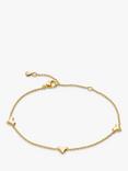 Monica Vinader Heart Chain Bracelet, Gold