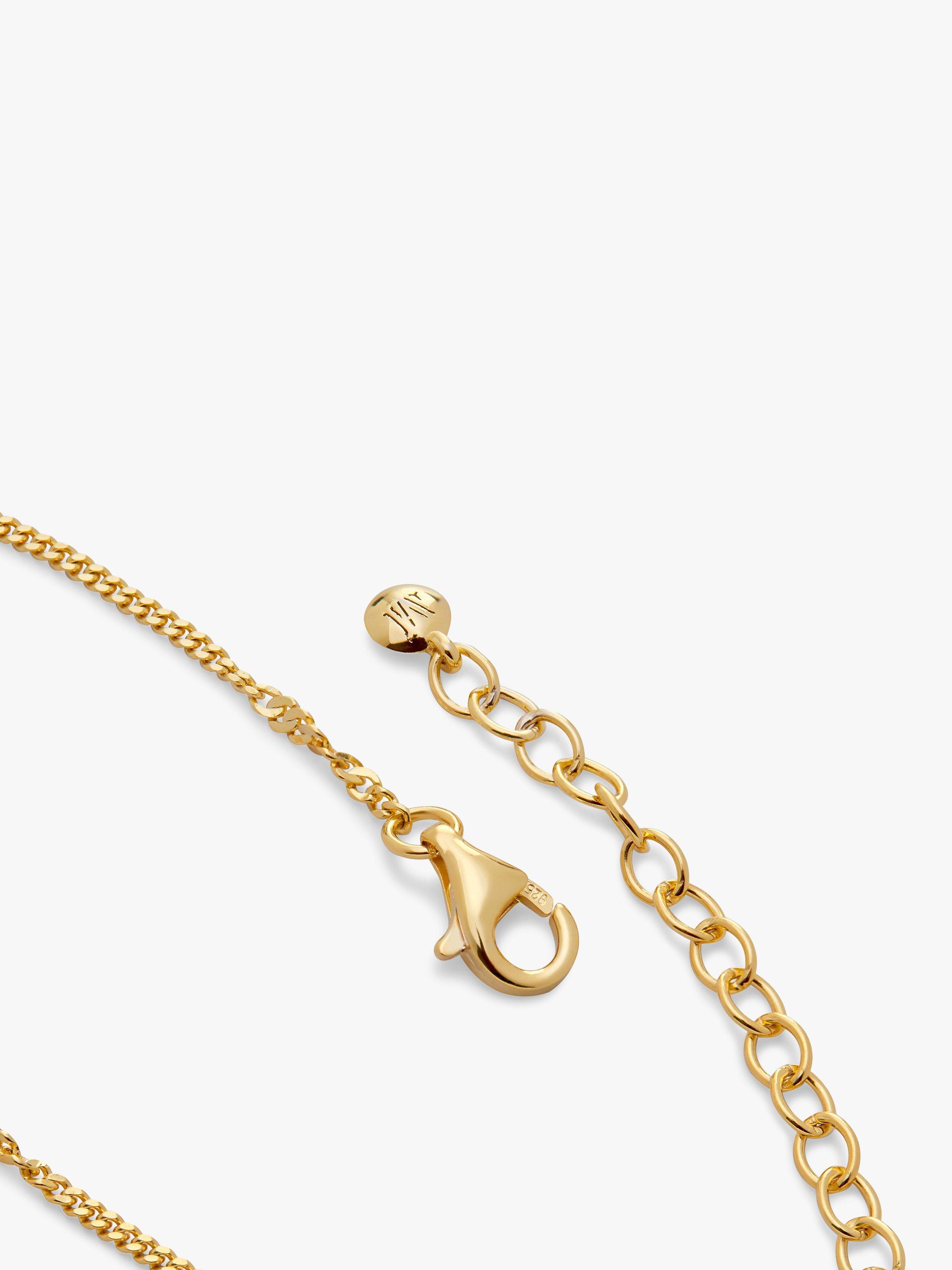 Product image 2 of 4, which shows Monica Vinader Curb Twist Chain Bracelet, Gold