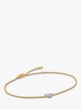 Monica Vinader Lab Grown Diamond Heart Chain Bracelet, Gold