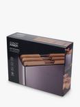 Joseph Joseph Folio Bamboo Chopping Boards & Stainless Steel Storage Case, Set of 3
