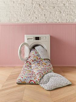 Eleanor Bowmer x Night Lark® Rainbow Coverless Duvet & Pillowcase Set, 10.5 Tog, Multi - view 2, Multicolour