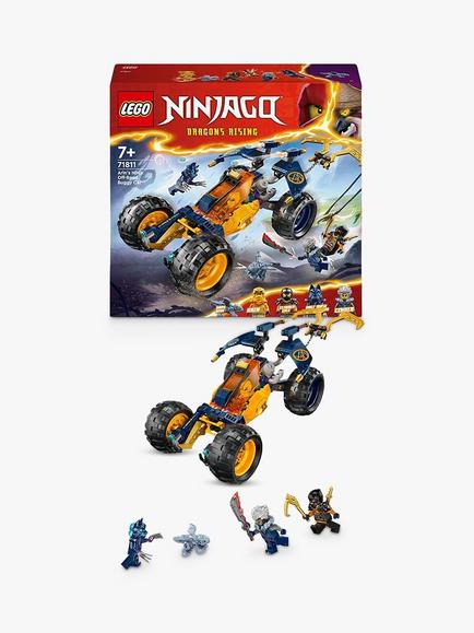 LEGO NINJAGO Arin’s Ninja Off-Road Buggy Car Toy Set 71811, Multi