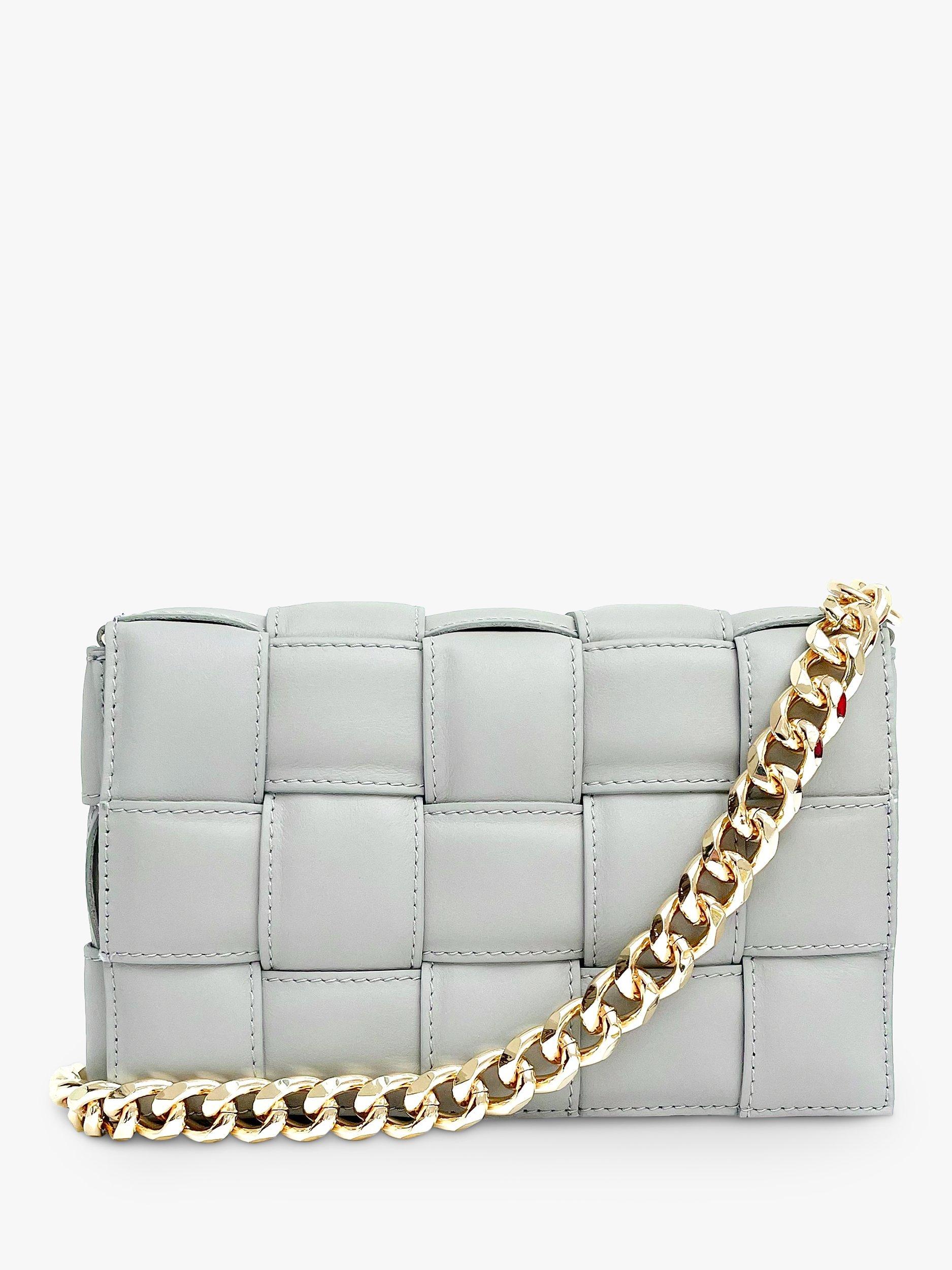 Apatchy London Padded Woven Cross Body Bag, Clay