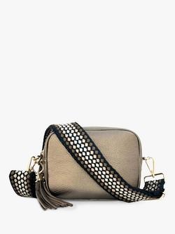 Apatchy London Pebble Grained Leather Camera Bag, Bronze, Bronze