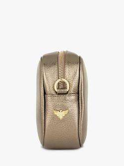 Apatchy London Pebble Grained Leather Camera Bag, Bronze - view 2, Bronze