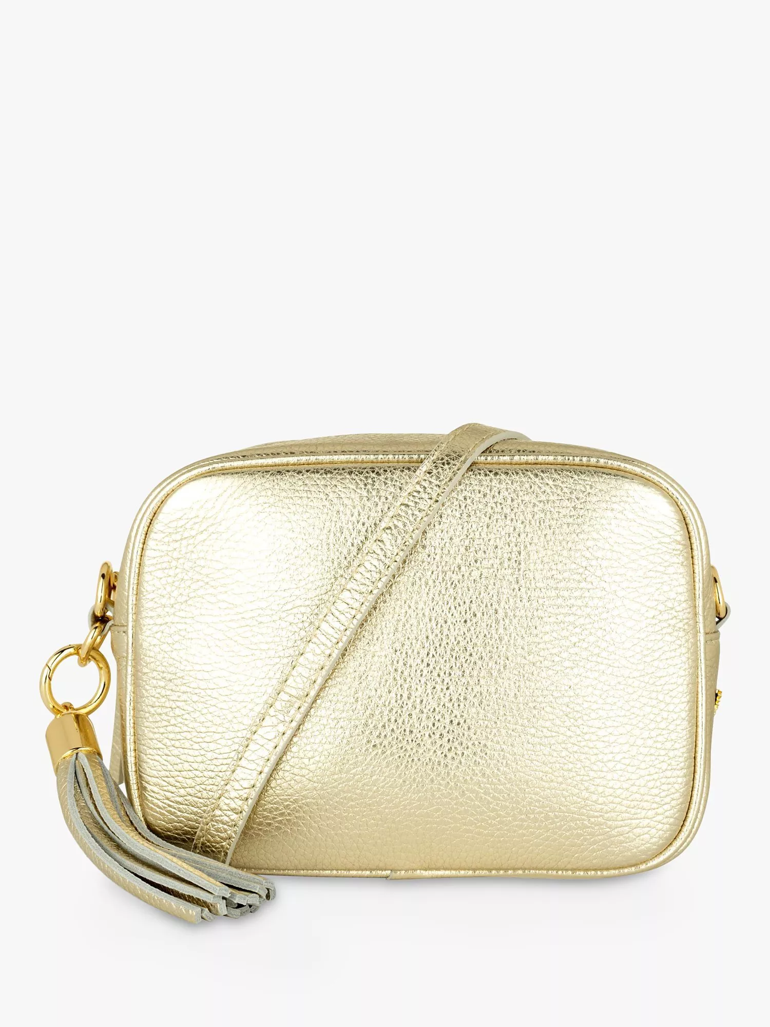 Women s Gold Leather Handbags Bags Purses John Lewis Partners