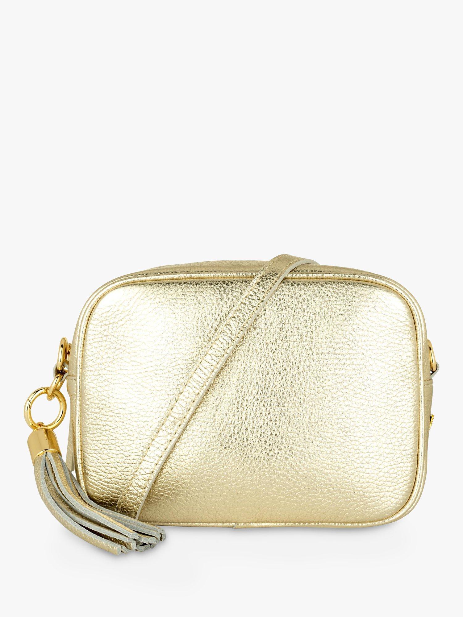 Apatchy Leather Crossbody Bag Gold