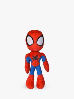 Spidey And His Amazing Friends Glow in the Dark Eyes Plush Soft Toy, Multi